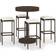 vidaXL 3064762 Bargrupp, 1 Bord inkl. 4 Stolar