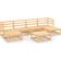 vidaXL 3076069 Loungeset, 1 Bord inkl. 4 Soffor