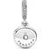 Pandora Sparkling Disc Double Dangle Charm - Silver/Green/Transparent