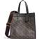 Coach Field Tote With Horse And Carriage Print - B4/Truffle Black
