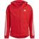 adidas Kid's 3-Stripes Full-Zip Hoodie - Vivid Red/White (GT6889)