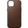 Nomad Modern Horween Leather Folio MagSafe iPhone 13 Rustic Brown