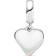 Pandora Sparkling Freehand Heart Dangle Charm - Silver/Rose Gold/Transparent