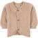 Wheat Wool Fleece Cardigan - Khaki Melange (6422E-786-3204)