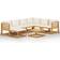 vidaXL 3057615 Loungeset, 1 Bord inkl. 6 Soffor