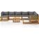 vidaXL 3057617 Loungesæt, 1 borde inkl. 8 sofaer