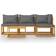 vidaXL 3057633 Loungeset, 1 Bord inkl. 3 Soffor