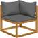 vidaXL 3057633 Loungeset, 1 Bord inkl. 3 Soffor