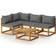 vidaXL 3057626 Loungesæt, 1 borde inkl. 4 sofaer