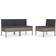 vidaXL 310191 Middle 3-pack Modulsofa