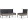 vidaXL 310191 Middle 3-pack