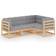 vidaXL 3076594 Loungesæt, borde inkl. 4 sofaer