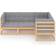 vidaXL 3076594 Loungesæt, borde inkl. 4 sofaer