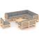 vidaXL 3076839 Loungeset, 1 Bord inkl. 9 Soffor