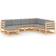vidaXL 3076754 Loungeset, Bord inkl. 6 Soffor