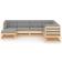 vidaXL 3076754 Loungeset, Bord inkl. 6 Soffor