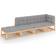 vidaXL 3076534 Loungeset, 1 Bord inkl. 3 Soffor