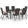 vidaXL 3060073 Ensemble repas de patio, 1 Table incluse 6 Chaises