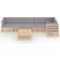 vidaXL 3076619 Loungeset, 1 Bord inkl. 6 Soffor