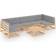 vidaXL 3076474 Loungeset, 1 Bord inkl. 7 Soffor