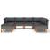 vidaXL 3059720 Loungeset, Bord inkl. 6 Soffor