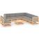 vidaXL 3076909 Loungeset, 1 Bord inkl. 9 Soffor