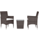 vidaXL 3058361 Café-Set, 1 Tisch einschl. 2 Stühle