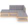 vidaXL 3076524 Lounge-Set, Tisch einschl. 2 Sofas