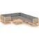 vidaXL 3077039 Loungeset, 1 Bord inkl. 9 Soffor