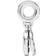 Pandora Sparkling Disc Double Dangle Charm - Silver/Blue/Transparent