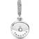 Pandora Sparkling Disc Double Dangle Charm - Silver/Blue/Transparent