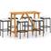 vidaXL 3067965 Outdoor Bar Set, 1 Table incl. 6 Chairs