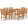 vidaXL 3059940 Set da pranzo per patio, 1 Tavolo incluso 6 Sedie