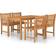 vidaXL 3059931 Patio Dining Set, 1 Table incl. 4 Chairs