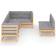 vidaXL 3076654 Loungeset, Bord inkl. 7 Soffor