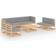 vidaXL 3076484 Lounge-Set, 1 Tisch einschl. 8 Sofas