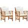 vidaXL 310267 2-pack Havestol