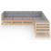 vidaXL 3076554 Loungeset, Bord inkl. 7 Soffor