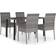 vidaXL 3065701 Ensemble repas de patio, 1 Table incluse 4 Chaises