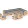 vidaXL 3076844 Loungeset, Bord inkl. 10 Soffor