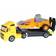 Wader Volvo Powertruck Trailer Truck with Road Roller
