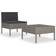 vidaXL 310200 Lounge-Set, 1 Tisch einschl. 2 Stühle & 1 Sofas