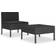 vidaXL 310200 Lounge-Set, 1 Tisch einschl. 2 Stühle & 1 Sofas