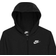 Nike Older Kid's French Terry Full Zip Hoodie - Black/White (DD1698-010)