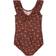 Wheat Marie-Louise Swimsuit - Maroon Flowers (1732E-169-2753)