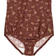 Wheat Marie-Louise Swimsuit - Maroon Flowers (1732E-169-2753)