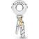 Pandora Two-tone Birthday Candle Dangle Charm - Silver/Gold