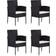 vidaXL 3059413 Matgrupp, 1 Bord inkl. 4 Stolar
