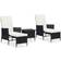 vidaXL 3059372 Loungeset, 1 Bord inkl. 2 Stolar