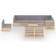 vidaXL 3076689 Loungeset, 1 Bord inkl. 9 Soffor